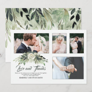 Photos de plusieurs Mariages Carte de remercieme