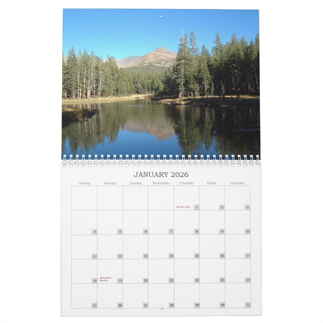 Photos from across the States Calendar (Jan 2026)