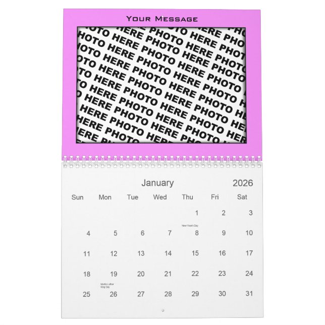 Photos Insert Calendar 2011 Template Colour Frame (Jan 2026)