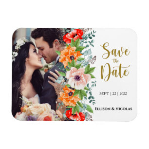 Photos Mariage de mariage Save the Date Magnet