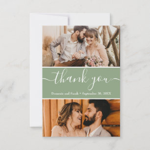 Photos Mariage Vertes de Sage modifiables Merci