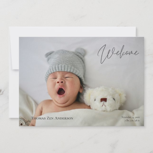 Photos pour bébés Faire-part de naissance de calli (Devant)