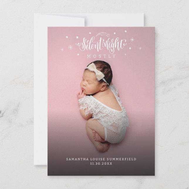 Photos pour bébés Faire-part de naissance de vacan (Devant)
