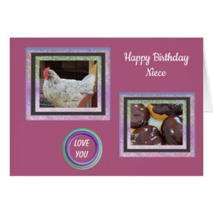 Photos pour la carte d'anniversaire de la nièce