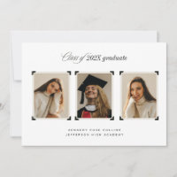 Photos with Album Corners Graduation Announcement