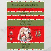 Photos With Santa In the Mall Flyer