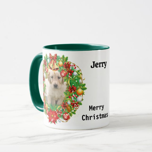 Photos x 2 Christmas Gift Dog Mom Coffee Mug (Front Left)
