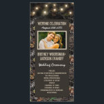 PhotoString Lights   Hunting Camo Wedding Programs<br><div class="desc">PhotoString Lights   Hunting Camo Wedding Programs - features a printed hunting camouflage background with glowing string lights at the top.</div>