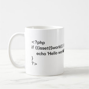 PHP Hello World ! tasse de code conditionnel