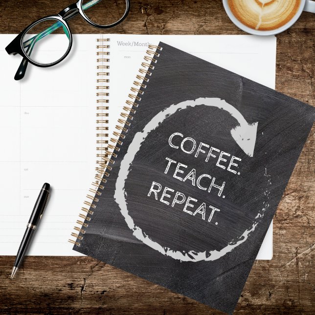Phrase personnalisable Café Enseigner Répéter (Créateur téléchargé)