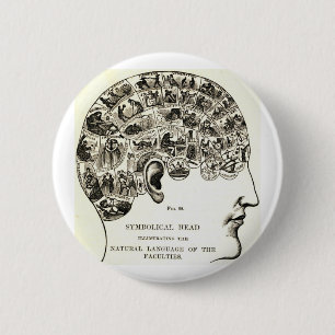 Phrenology 2 Inch Round Button