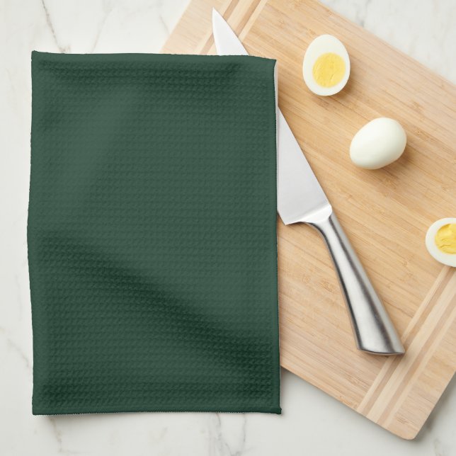Phthalo Green Kitchen Towel (Quarter Fold)