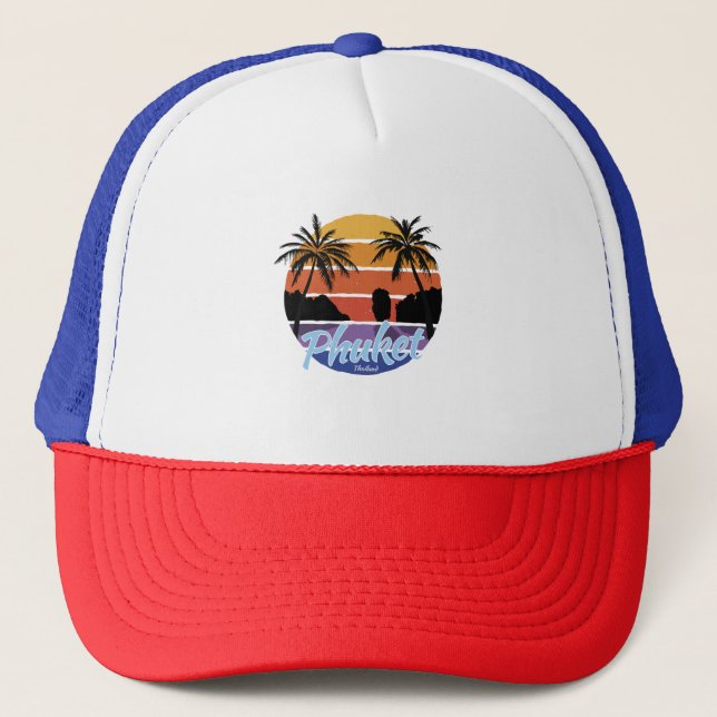 Phuket Hats, Phuket Thailand Trucker Hat (Front)