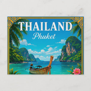 🌴 Phuket Thailand Beach Memory From Island Trip Postcard