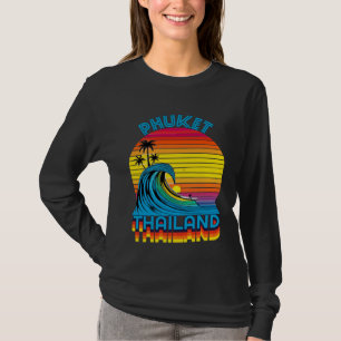 Phuket Thailand Retro Throwback Surf & Beach Souve T-Shirt