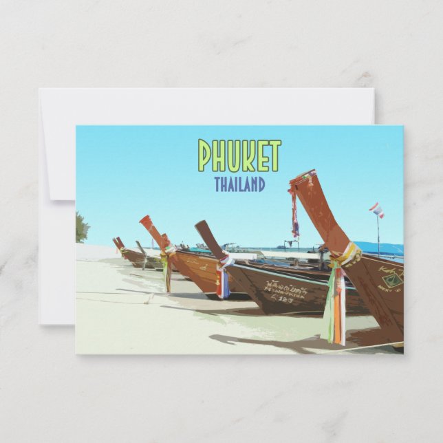 Phuket Thailand Tropical Beach Vintage (Front)