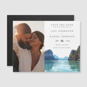 Phuket Thailand Wedding Photo Save The Date Magnetic Invitation