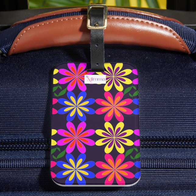 Phunktanicals by Mimma Luggage Tag (Front Insitu 2)