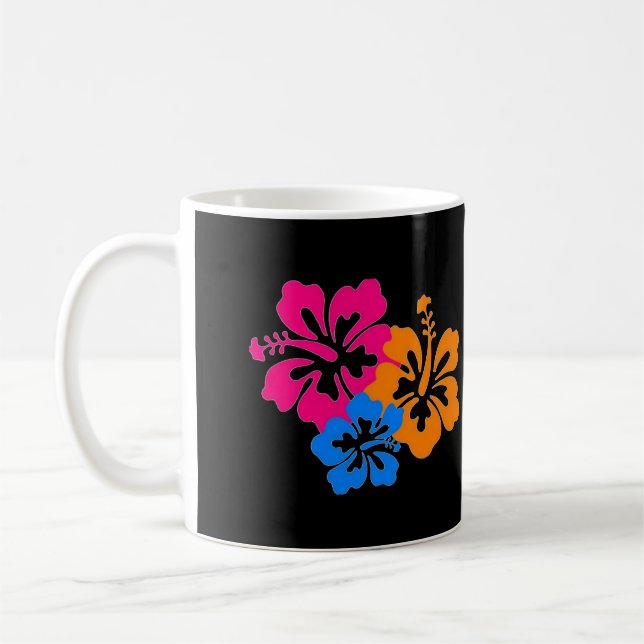 Phyllis Hibiscus Customizable Mug (Left)