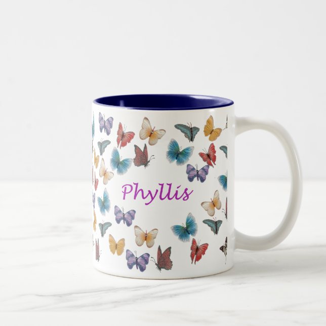 Phyllis Two-Tone Coffee Mug (Right)