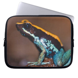 Phyllobates vittatus, a poison arrow frog laptop sleeve