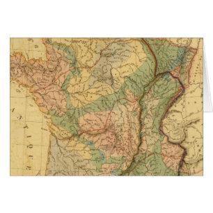 Physical and mineralogical map of France