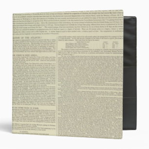 Physical Chart of the Atlantic Ocean Binder