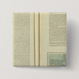 Physical Chart of the Atlantic Ocean continued 2 Inch Square Button