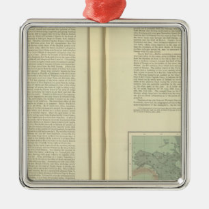 Physical Chart of the Atlantic Ocean continued Metal Ornament