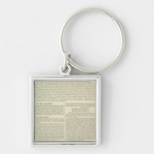 Physical Chart of the Atlantic Ocean Keychain