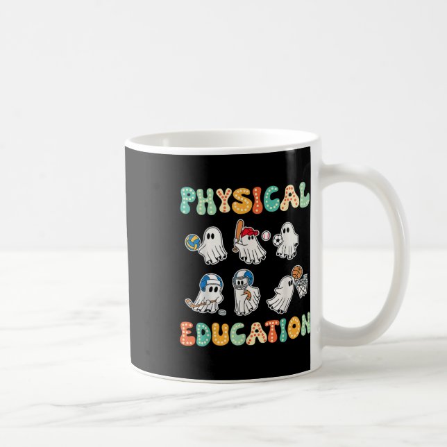 Physical Education Halloween Ghosts Gift For Spook Coffee Mug (Right)