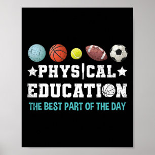 Physical Education Pe Teacher Strong School P.e. T Poster