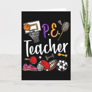 Physical Education Teacher Proud Pe Teacher Srts C Card