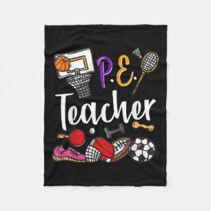 Physical Education Teacher Proud Pe Teacher Srts C Fleece Blanket