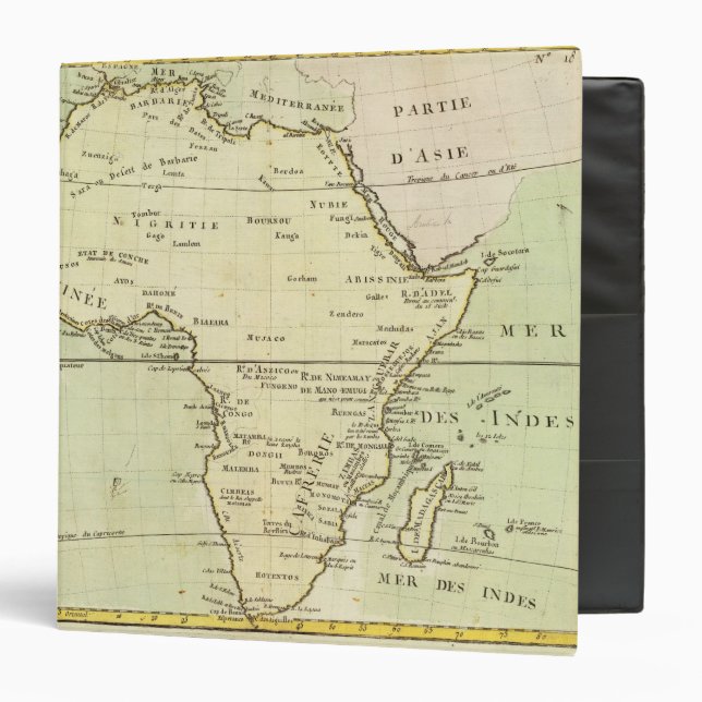 Physical map of Africa Binder (Front/Inside)