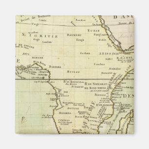Physical map of Africa Magnet