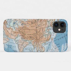 Physical Map of Asia (1916) iPhone 11 Case