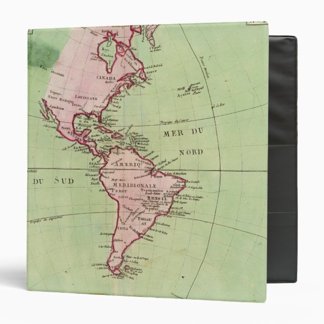 Physical map of the Americas Binder (Front/Inside)