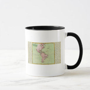 Physical map of the Americas Mug