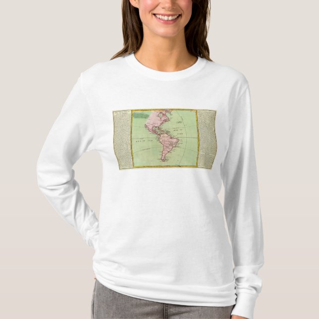 Physical map of the Americas T-Shirt (Front)