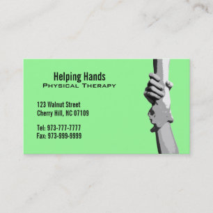Physical Therapist Business Cards