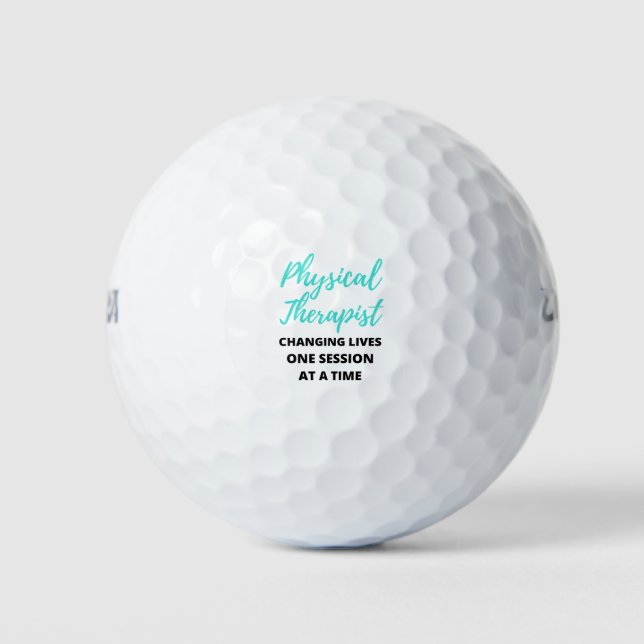Physical Therapist Changing Lives One Session 2 Golf Balls (Front)