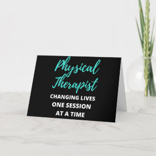 Physical Therapist Changing Lives One Session Holiday Card
