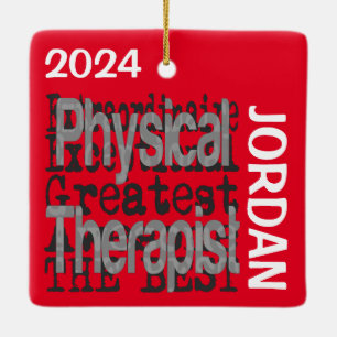 Physical Therapist Extraordinaire CUSTOM Ceramic Ornament