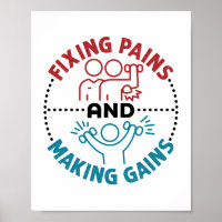Physical Therapist Fixing Pains and Making Gains