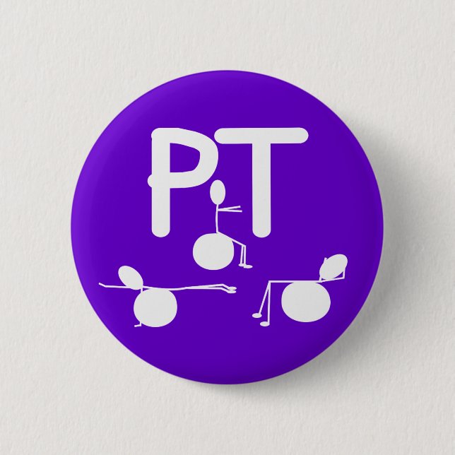 Physical Therapist Gifts Unique Graphics 2 Inch Round Button (Front)