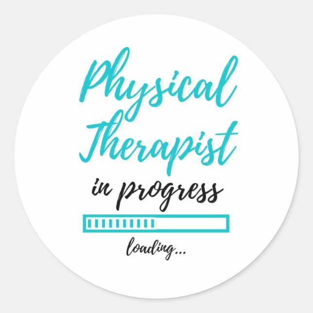 Physical Therapist In Progress 2 Classic Round Sticker (Front)
