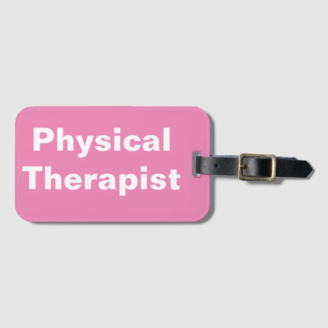 Physical Therapist Luggage Tag (Front Horizontal)