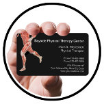 Physical Therapist Modern Muscles Graphic Business Card<br><div class="desc">Modern Physical Therapist business cards with image of human muscles figure as a background design element and organized layout you can customize online. Designed for a physical sports rehab,  physical therapy clinic,  or specialist.</div>