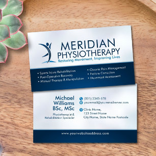 Physical therapist - Physiotherapy Business Card